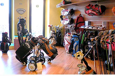 Show room attrezzatura golf